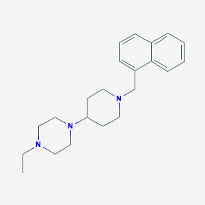 molecular formula C22H31N3 B247059 1-Ethyl-4-[1-(naphthalen-1-ylmethyl)piperidin-4-yl]piperazine 