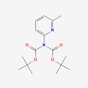 molecular formula C27H31N3O4S B2470593 叔丁基-N-[(叔丁氧羰基)]-N-(6-甲基吡啶-2-基)氨基甲酸酯 CAS No. 888322-04-1