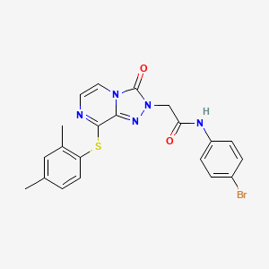 molecular formula C21H18BrN5O2S B2470605 N-(3,4-二甲基苄基)-7-(3,4-二甲基苯基)吡唑并[1,5-a]嘧啶-3-甲酰胺 CAS No. 1251617-71-6
