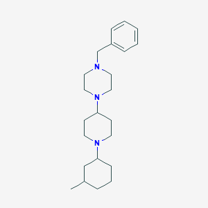 molecular formula C23H37N3 B247062 1-Benzyl-4-[1-(3-methylcyclohexyl)-4-piperidinyl]piperazine 