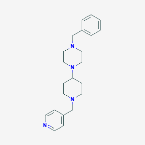 molecular formula C22H30N4 B247063 1-Benzyl-4-[1-(pyridin-4-ylmethyl)piperidin-4-yl]piperazine 