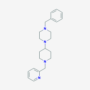 molecular formula C22H30N4 B247064 1-Benzyl-4-[1-(pyridin-2-ylmethyl)piperidin-4-yl]piperazine 