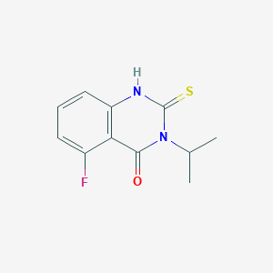 molecular formula C11H11FN2OS B2470645 5-Fluoro-3-propan-2-yl-2-sulfanylidene-1H-quinazolin-4-one CAS No. 2319873-98-6