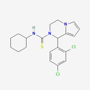 N-cyclohexyl-1-(2,4-dichlorophenyl)-3,4-dihydropyrrolo[1,2-a]pyrazine-2(1H)-carbothioamide