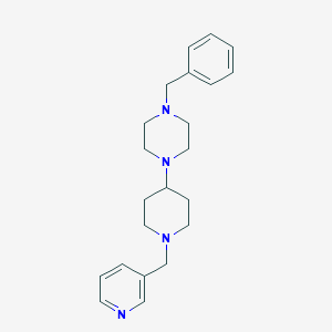 molecular formula C22H30N4 B247065 1-Benzyl-4-[1-(pyridin-3-ylmethyl)piperidin-4-yl]piperazine 