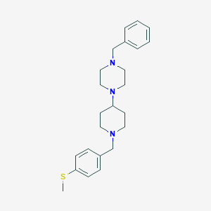1-Benzyl-4-{1-[4-(methylsulfanyl)benzyl]-4-piperidinyl}piperazine