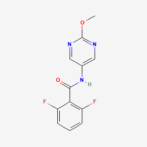 molecular formula C12H9F2N3O2 B2470666 2,6-二氟-N-(2-甲氧基嘧啶-5-基)苯甲酰胺 CAS No. 1396760-25-0