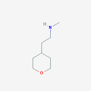 molecular formula C8H17NO B2470668 Methyl[2-(oxan-4-yl)ethyl]amine CAS No. 1083216-46-9