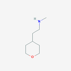 molecular formula C8H17NO B2470668 甲基[2-(氧杂-4-基)乙基]胺 CAS No. 1083216-46-9