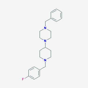 molecular formula C23H30FN3 B247067 1-Benzyl-4-[1-(4-fluorobenzyl)-4-piperidinyl]piperazine 
