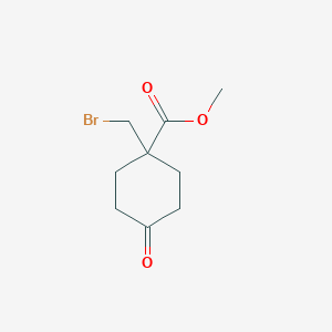 molecular formula C9H13BrO3 B2470670 1-(溴甲基)-4-氧代环己烷-1-甲酸甲酯 CAS No. 2241128-18-5