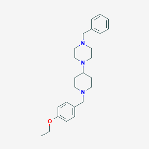 molecular formula C25H35N3O B247068 1-Benzyl-4-[1-(4-ethoxybenzyl)-4-piperidinyl]piperazine 