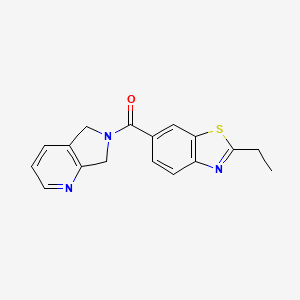 molecular formula C17H15N3OS B2470690 (2-乙基苯并[d]噻唑-6-基)(5H-吡咯并[3,4-b]吡啶-6(7H)-基)甲酮 CAS No. 2319638-20-3