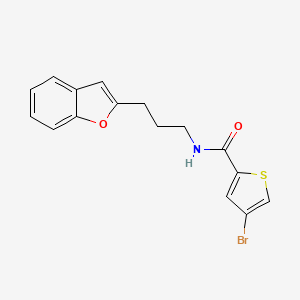 N-(3-(benzofuran-2-yl)propyl)-4-bromothiophene-2-carboxamide