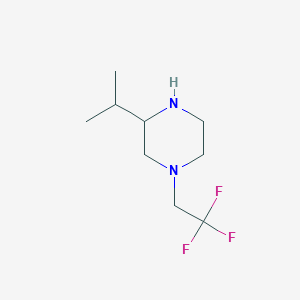 3-(Propan-2-yl)-1-(2,2,2-trifluoroethyl)piperazine