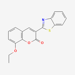 molecular formula C18H13NO3S B2470709 3-(1,3-苯并噻唑-2-基)-8-乙氧基-2H-色烯-2-酮 CAS No. 325799-82-4