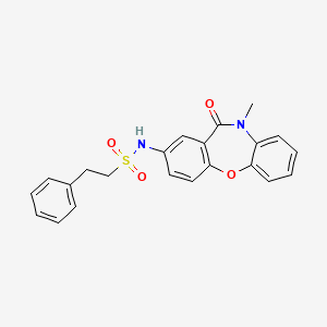N-(10-methyl-11-oxo-10,11-dihydrodibenzo[b,f][1,4]oxazepin-2-yl)-2-phenylethanesulfonamide