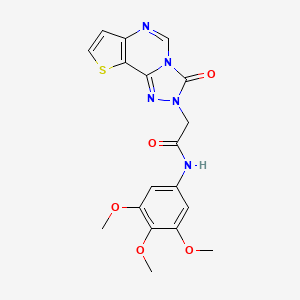N-(3,5-difluorophenyl)-2-(6,7-dimethyl-10-oxo-3,4,5,10-tetrahydrobenzo[b]-1,6-naphthyridin-2(1H)-yl)acetamide