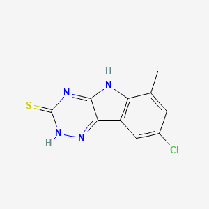 8-chloro-6-methyl-5H-[1,2,4]triazino[5,6-b]indole-3-thiol