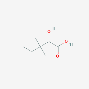 molecular formula C7H14O3 B2470762 2-Hydroxy-3,3-dimethylpentanoic acid CAS No. 874124-84-2