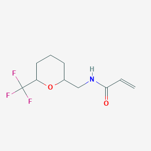 N-[[6-(Trifluoromethyl)oxan-2-yl]methyl]prop-2-enamide