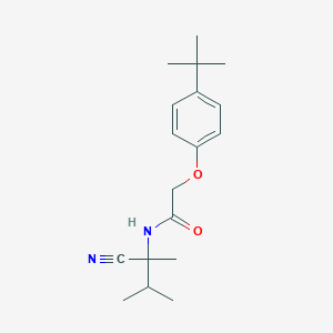 2-(4-tert-butylphenoxy)-N-(2-cyano-3-methylbutan-2-yl)acetamide