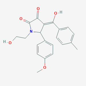 3-hydroxy-1-(2-hydroxyethyl)-5-(4-methoxyphenyl)-4-(4-methylbenzoyl)-1,5-dihydro-2H-pyrrol-2-one