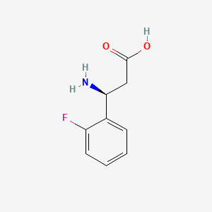 molecular formula C9H10FNO2 B2470782 (S)-3-Amino-3-(2-fluorophenyl)propanoic acid CAS No. 151911-22-7; 151911-32-9