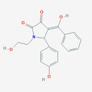 molecular formula C19H17NO5 B247079 4-benzoyl-3-hydroxy-1-(2-hydroxyethyl)-5-(4-hydroxyphenyl)-1,5-dihydro-2H-pyrrol-2-one 