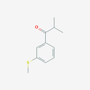molecular formula C11H14OS B2470802 3'-(Methylthio)-2-methylpropiophenone CAS No. 1352206-44-0