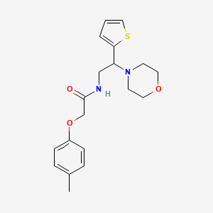 molecular formula C19H24N2O3S B2470808 N-(2-morpholino-2-(thiophen-2-yl)ethyl)-2-(p-tolyloxy)acetamide CAS No. 923677-84-3