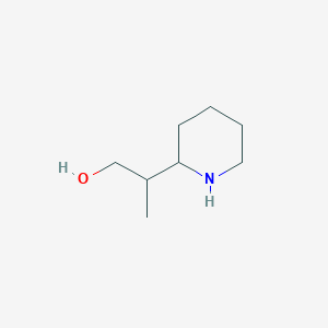molecular formula C8H17NO B2470815 2-(Piperidin-2-yl)propan-1-ol CAS No. 28885-31-6