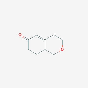 molecular formula C9H12O2 B2470817 1,3,4,7,8,8A-hexahydro-6H-isochromen-6-one CAS No. 96728-48-2