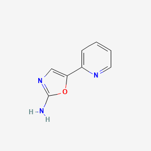 molecular formula C8H7N3O B2470818 5-(Pyridin-2-yl)oxazol-2-amine CAS No. 1014629-81-2