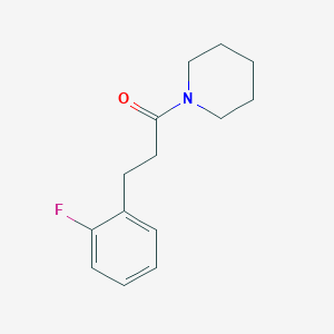 molecular formula C14H18FNO B2470821 3-(2-Fluorophenyl)-1-piperidin-1-ylpropan-1-one CAS No. 1197972-23-8
