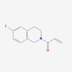 molecular formula C12H12FNO B2470823 1-(6-Fluoro-3,4-dihydro-1H-isoquinolin-2-yl)prop-2-en-1-one CAS No. 2185980-52-1