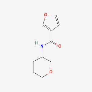 molecular formula C10H13NO3 B2470833 N-(oxan-3-yl)furan-3-carboxamide CAS No. 2097919-60-1