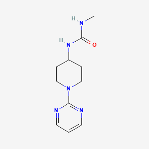 molecular formula C11H17N5O B2470845 3-Méthyl-1-[1-(pyrimidin-2-yl)pipéridin-4-yl]urée CAS No. 2059102-17-7