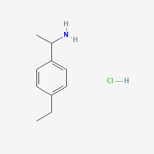 molecular formula C10H16ClN B2470853 1-(4-Ethylphenyl)ethanamine hydrochloride CAS No. 1082653-64-2; 147116-33-4