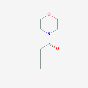 molecular formula C10H19NO2 B2470859 3,3-Dimethyl-1-morpholin-4-ylbutan-1-one CAS No. 29846-85-3