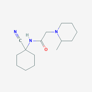 molecular formula C15H25N3O B2470866 N-(1-氰基环己基)-2-(2-甲基哌啶-1-基)乙酰胺 CAS No. 1210419-16-1