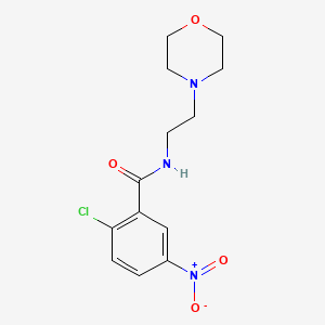 molecular formula C13H16ClN3O4 B2470868 (2-Chloro-5-nitrophenyl)-N-(2-morpholin-4-ylethyl)formamide CAS No. 313382-38-6