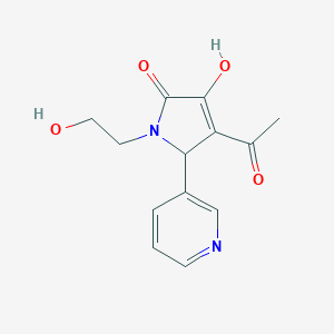 molecular formula C13H14N2O4 B247087 4-acetyl-3-hydroxy-1-(2-hydroxyethyl)-5-(3-pyridinyl)-1,5-dihydro-2H-pyrrol-2-one 