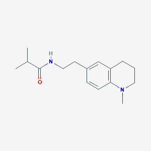 molecular formula C16H24N2O B2470890 N-(2-(1-methyl-1,2,3,4-tetrahydroquinolin-6-yl)ethyl)isobutyramide CAS No. 946362-70-5