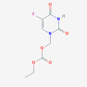 molecular formula C8H9FN2O5 B024709 1-(乙氧羰基氧甲基)-5-氟尿嘧啶 CAS No. 106206-96-6