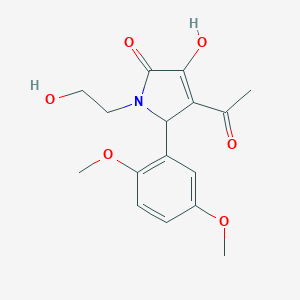 4-acetyl-5-(2,5-dimethoxyphenyl)-3-hydroxy-1-(2-hydroxyethyl)-1,5-dihydro-2H-pyrrol-2-one