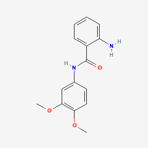 molecular formula C15H16N2O3 B2470905 2-Amino-N-(3,4-dimethoxyphenyl)benzamide CAS No. 20878-56-2