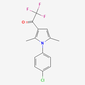 1-[1-(4-chlorophenyl)-2,5-dimethyl-1H-pyrrol-3-yl]-2,2,2-trifluoro-1-ethanone
