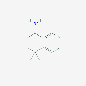 molecular formula C12H17N B2470928 4,4-Dimethyl-1,2,3,4-tetrahydronaphthalen-1-amine CAS No. 842103-23-5