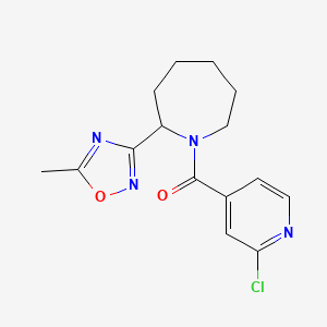 1-(2-Chloropyridine-4-carbonyl)-2-(5-methyl-1,2,4-oxadiazol-3-yl)azepane